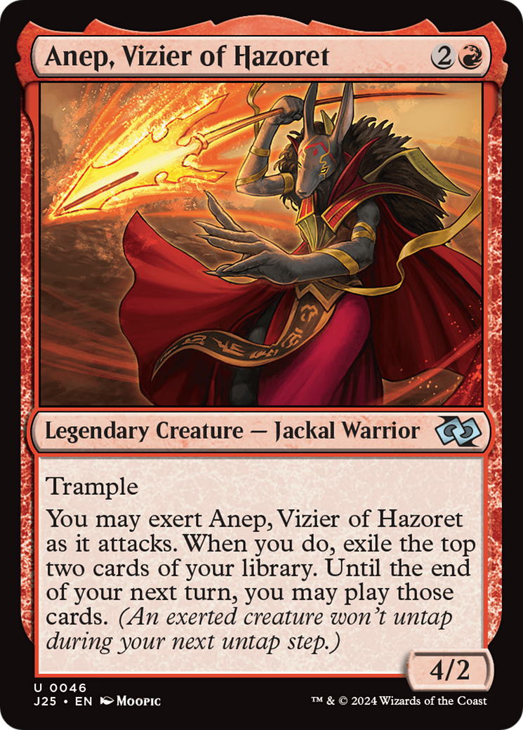 Anep, Vizier of Hazoret (Anime) [Foundations Jumpstart] | Cracking-Singles