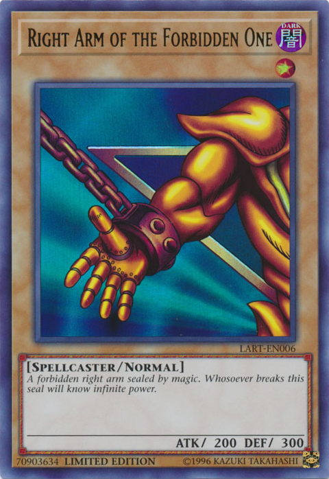 Right Arm of the Forbidden One [LART-EN006] Ultra Rare | Cracking-Singles