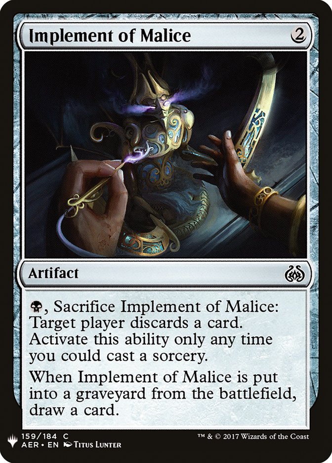 Implement of Malice [Mystery Booster] | Cracking-Singles