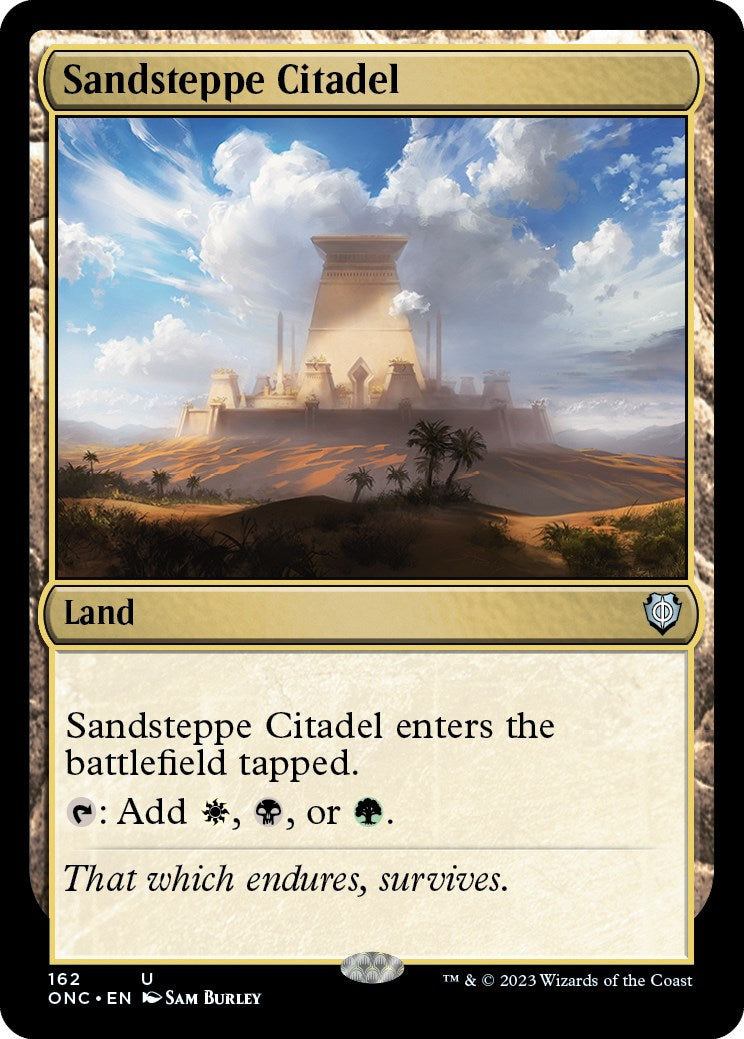 Sandsteppe Citadel [Phyrexia: All Will Be One Commander] | Cracking-Singles