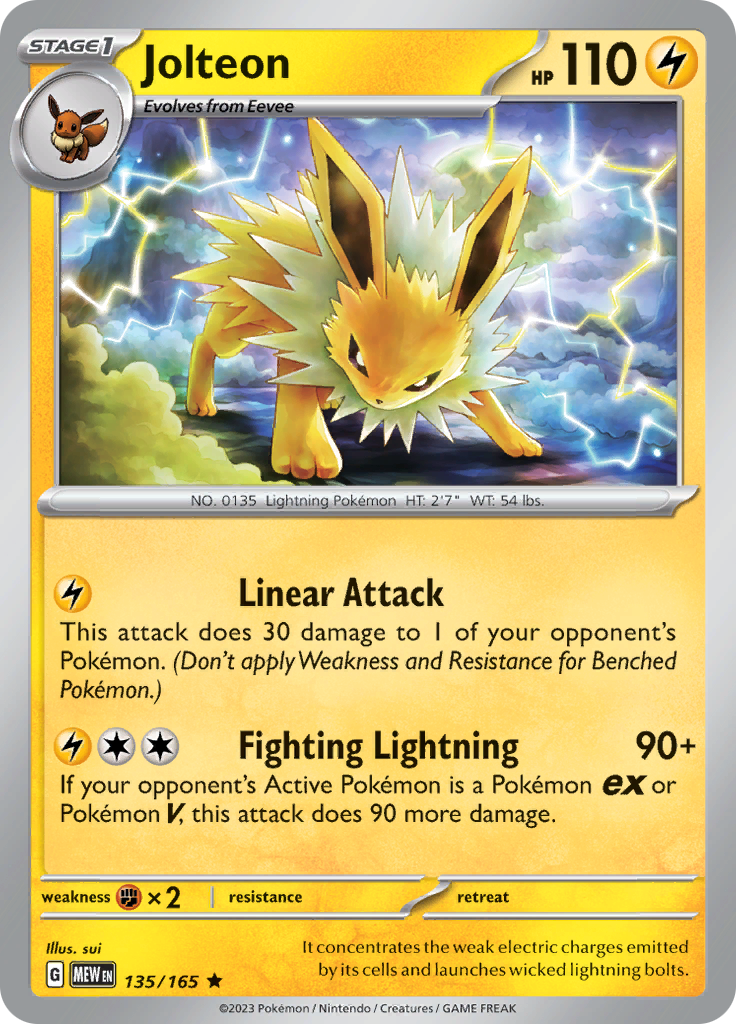 Jolteon (135/165) [Scarlet & Violet 151] | Cracking-Singles