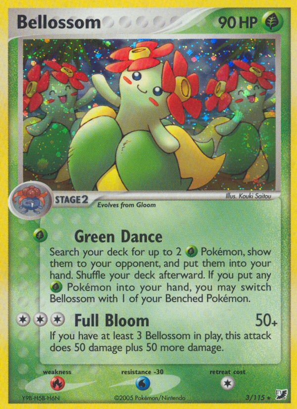 Bellossom (3/115) [EX: Unseen Forces] | Cracking-Singles