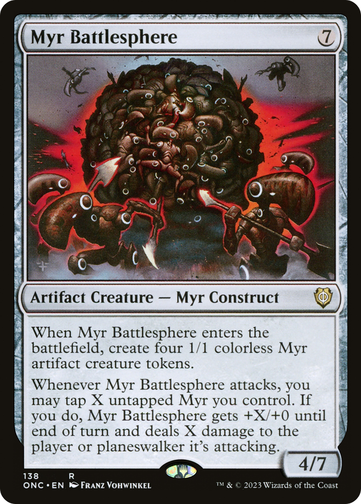 Myr Battlesphere [Phyrexia: All Will Be One Commander] | Cracking-Singles