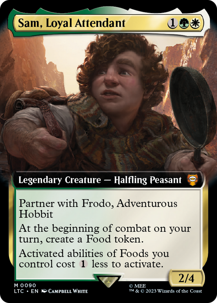 Sam, Loyal Attendant (Extended Art) [The Lord of the Rings: Tales of Middle-Earth Commander] | Cracking-Singles