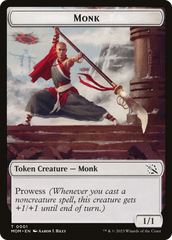 Monk // Spirit (14) Double-Sided Token [March of the Machine Tokens] | Cracking-Singles