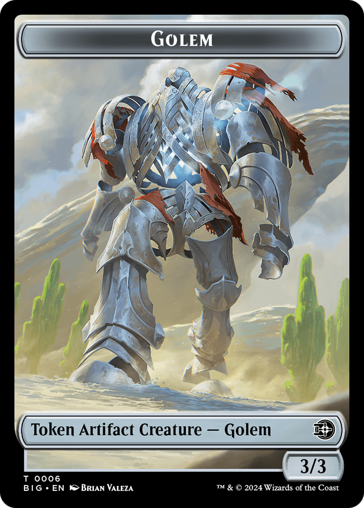 Golem Token [Outlaws of Thunder Junction: The Big Score Tokens] | Cracking-Singles