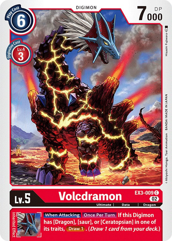 Volcdramon [EX3-009] [Draconic Roar] | Cracking-Singles