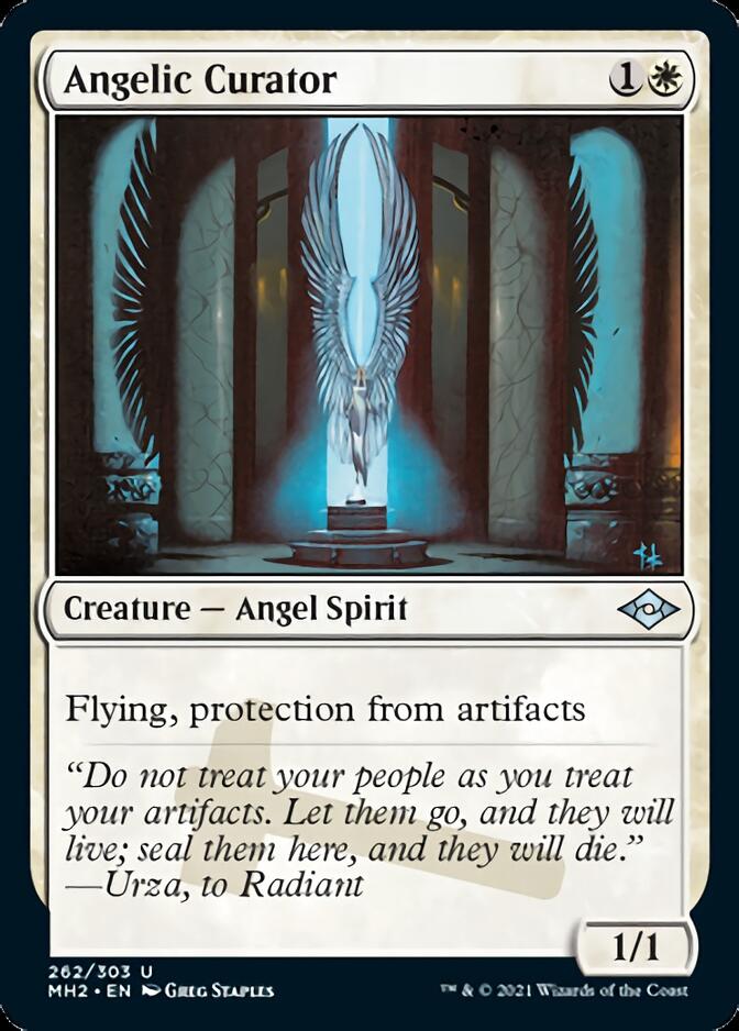 Angelic Curator (Foil Etched) [Modern Horizons 2] | Cracking-Singles