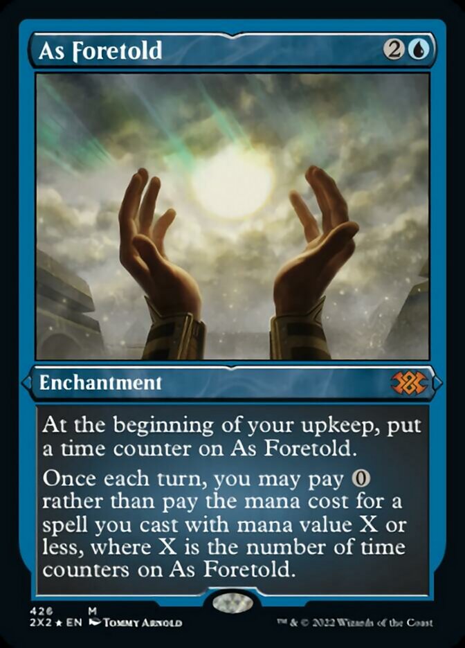 As Foretold (Foil Etched) [Double Masters 2022] | Cracking-Singles