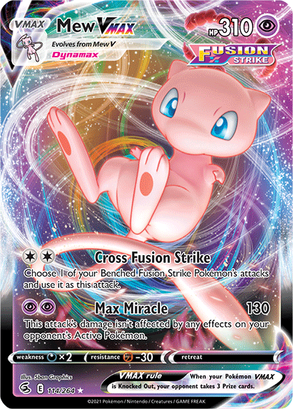 Mew VMAX (114/264) [Sword & Shield: Fusion Strike] | Cracking-Singles