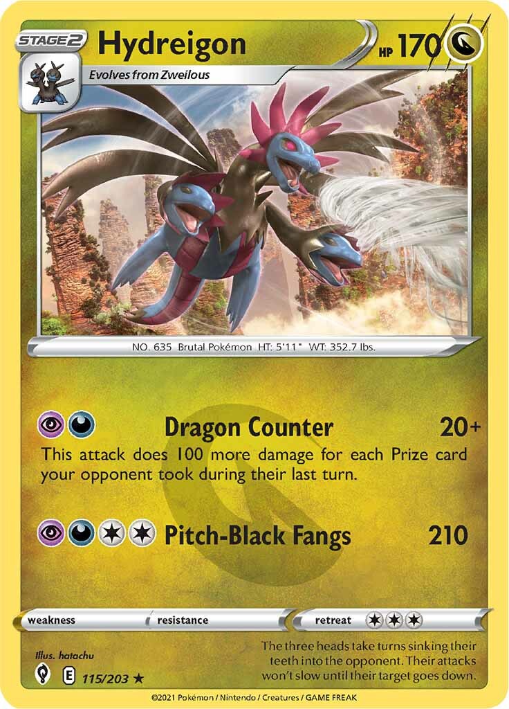 Hydreigon (115/203) [Sword & Shield: Evolving Skies] | Cracking-Singles