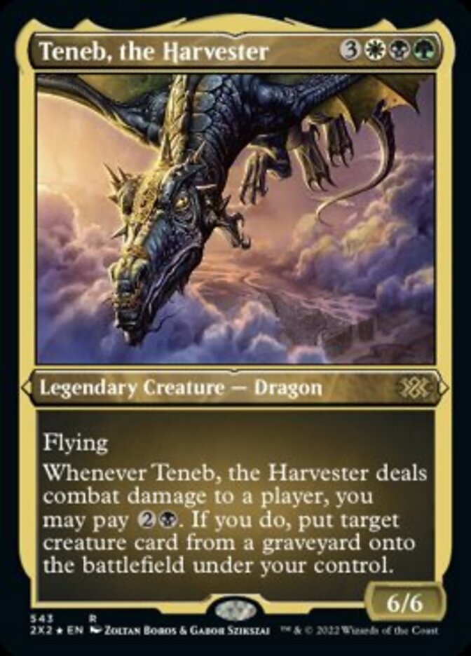 Teneb, the Harvester (Foil Etched) [Double Masters 2022] | Cracking-Singles