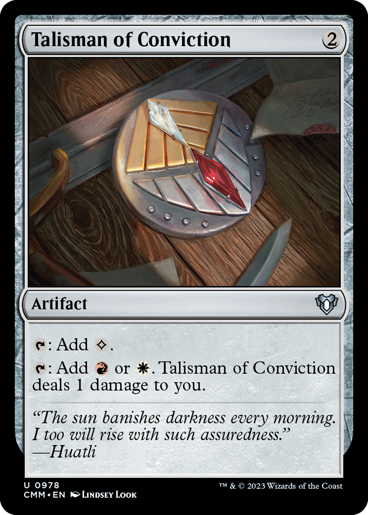 Talisman of Conviction [Commander Masters] | Cracking-Singles