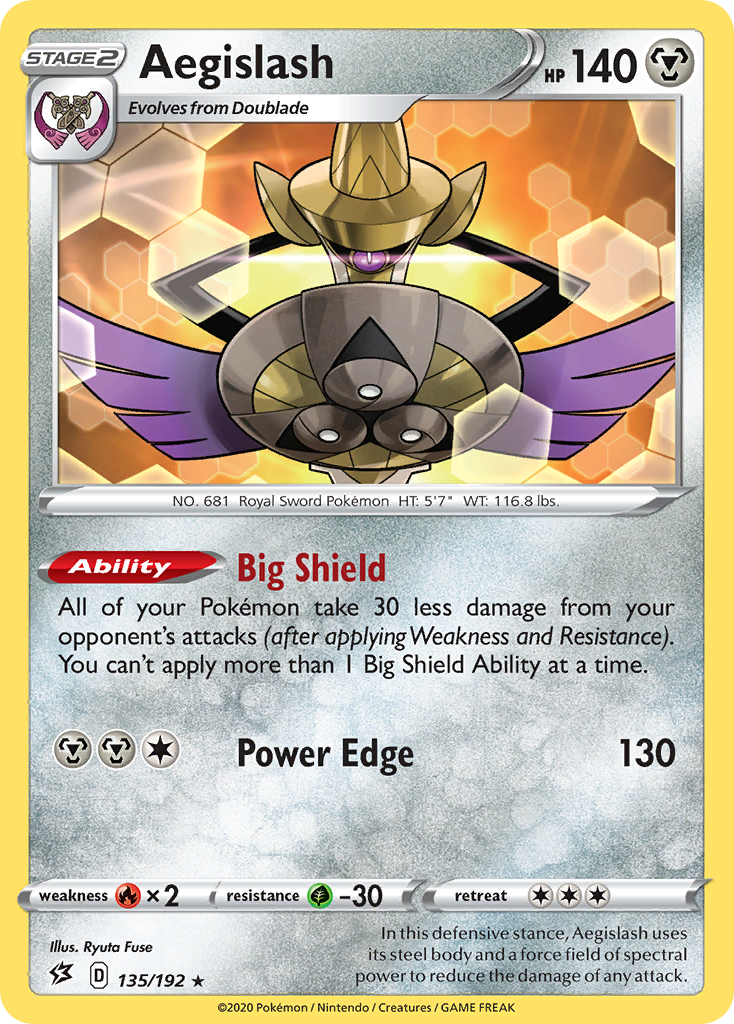 Aegislash (135/192) [Sword & Shield: Rebel Clash] | Cracking-Singles