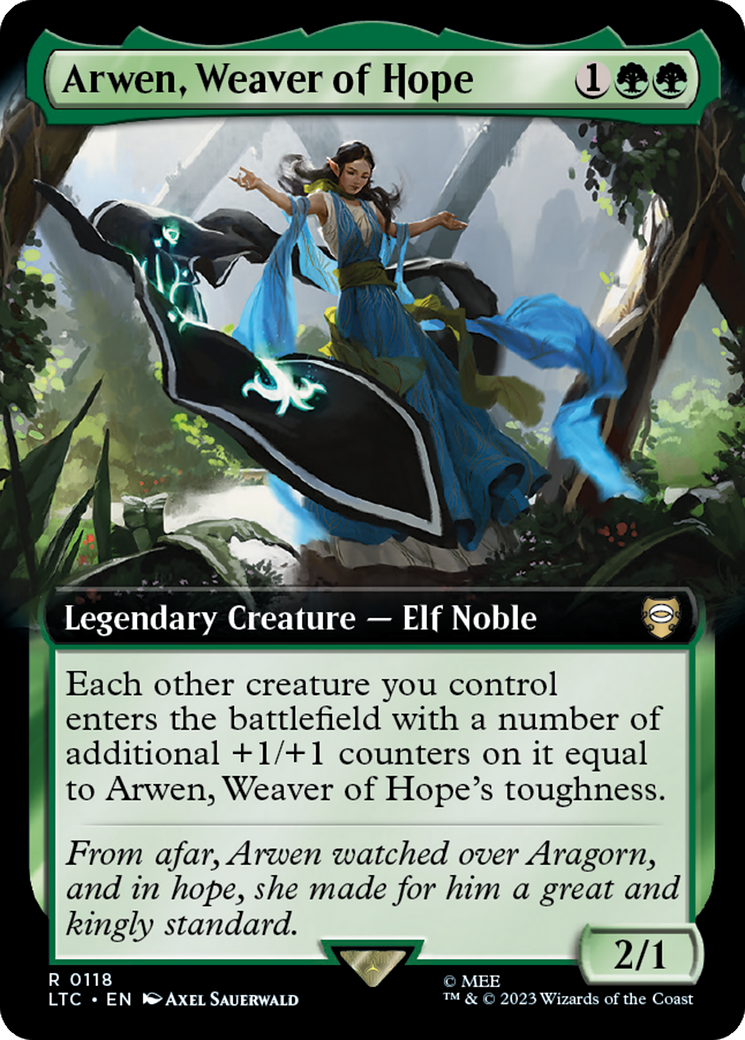 Arwen, Weaver of Hope (Extended Art) [The Lord of the Rings: Tales of Middle-Earth Commander] | Cracking-Singles