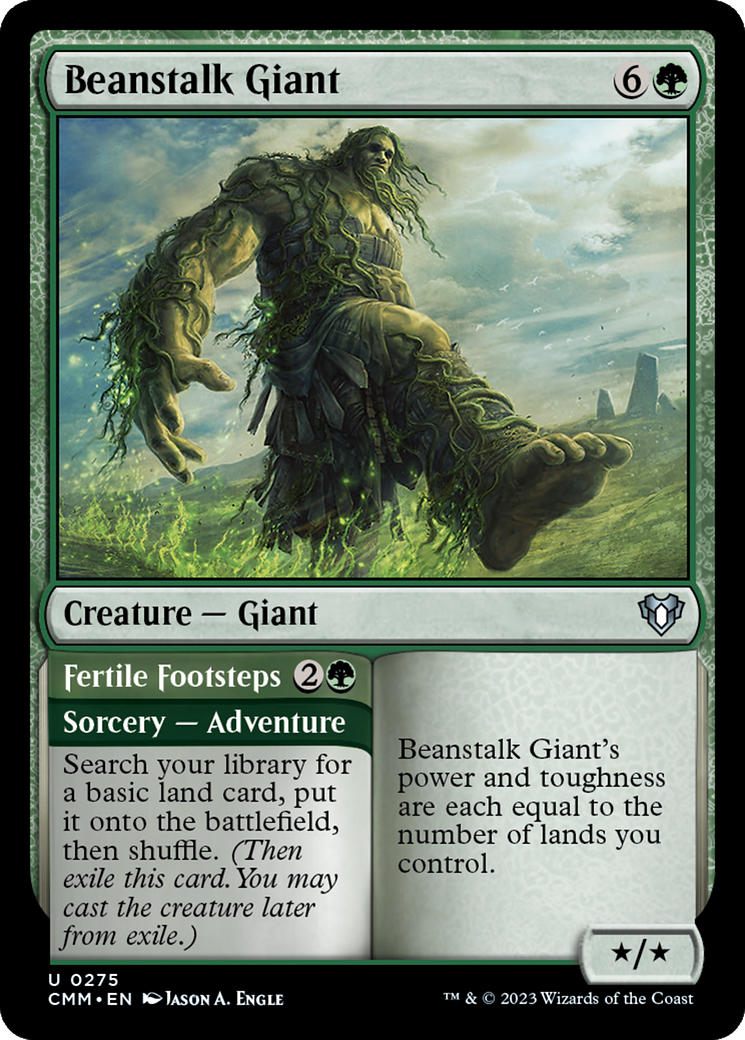 Beanstalk Giant // Fertile Footsteps [Commander Masters] | Cracking-Singles