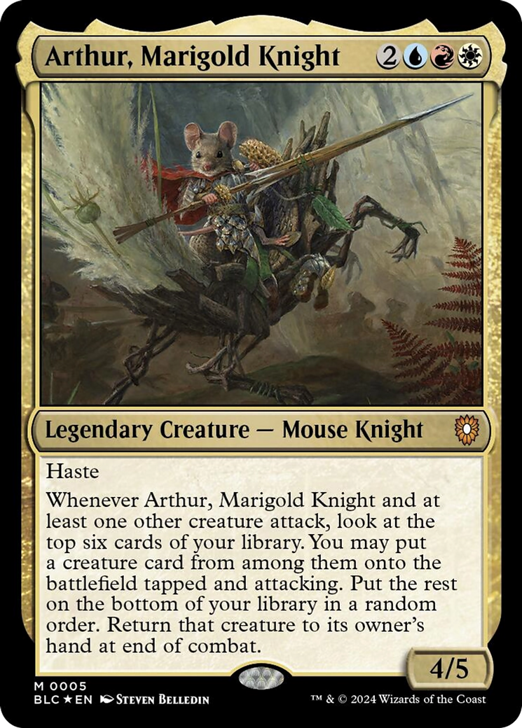 Arthur, Marigold Knight [Bloomburrow Commander] | Cracking-Singles