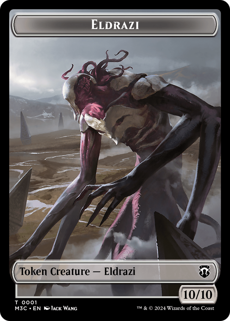 Spirit (Ripple Foil) // Eldrazi Double-Sided Token [Modern Horizons 3 Commander Tokens] | Cracking-Singles