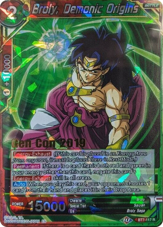 Broly, Demonic Origins (Gen Con 2019) (BT7-117) [Promotion Cards] | Cracking-Singles