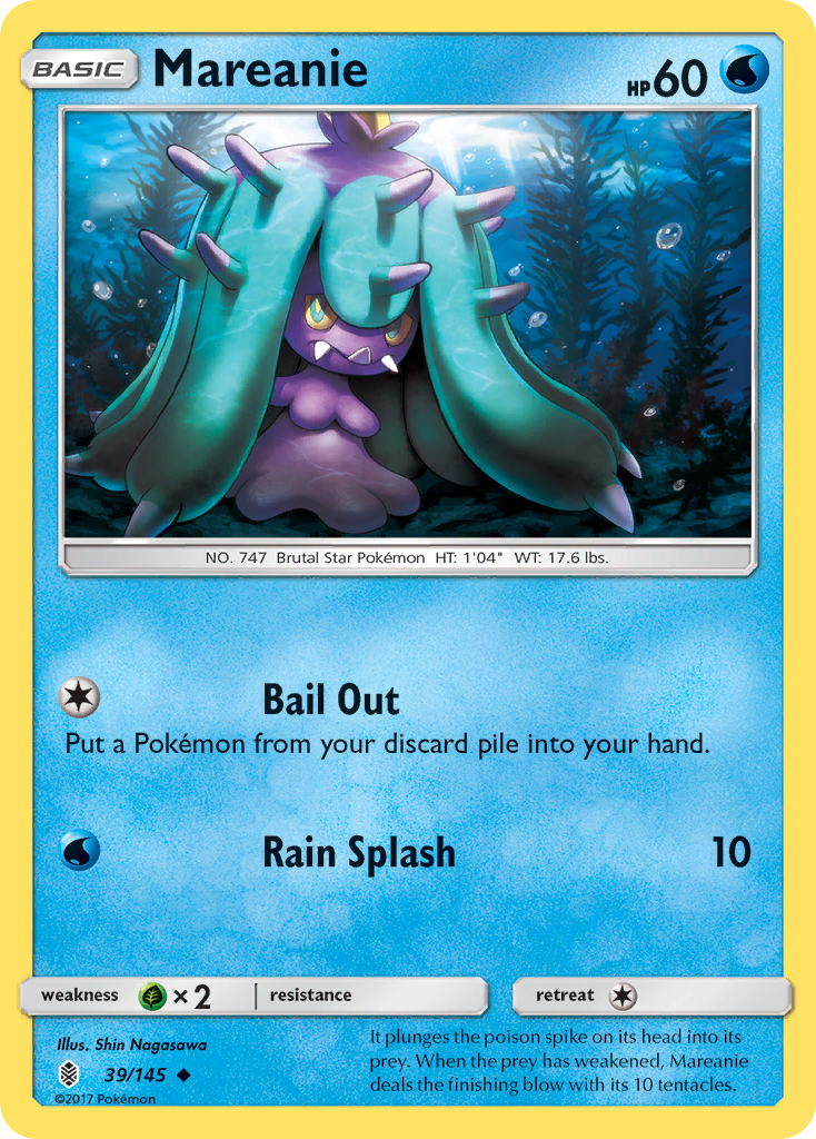 Mareanie (39/145) [Sun & Moon: Guardians Rising] | Cracking-Singles