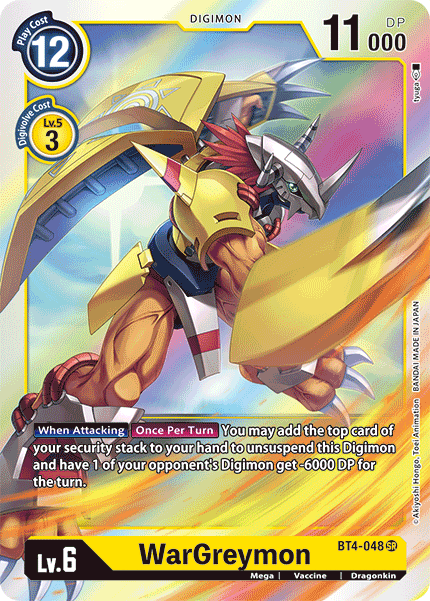 WarGreymon [BT4-048] [Great Legend] | Cracking-Singles