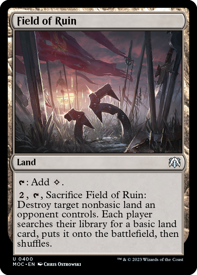 Field of Ruin [March of the Machine Commander] | Cracking-Singles