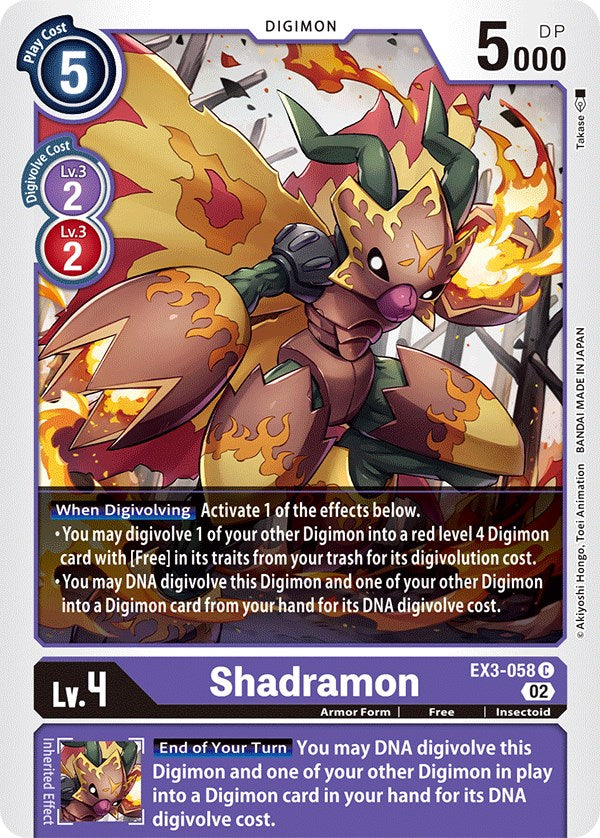 Shadramon [EX3-058] [Draconic Roar] | Cracking-Singles