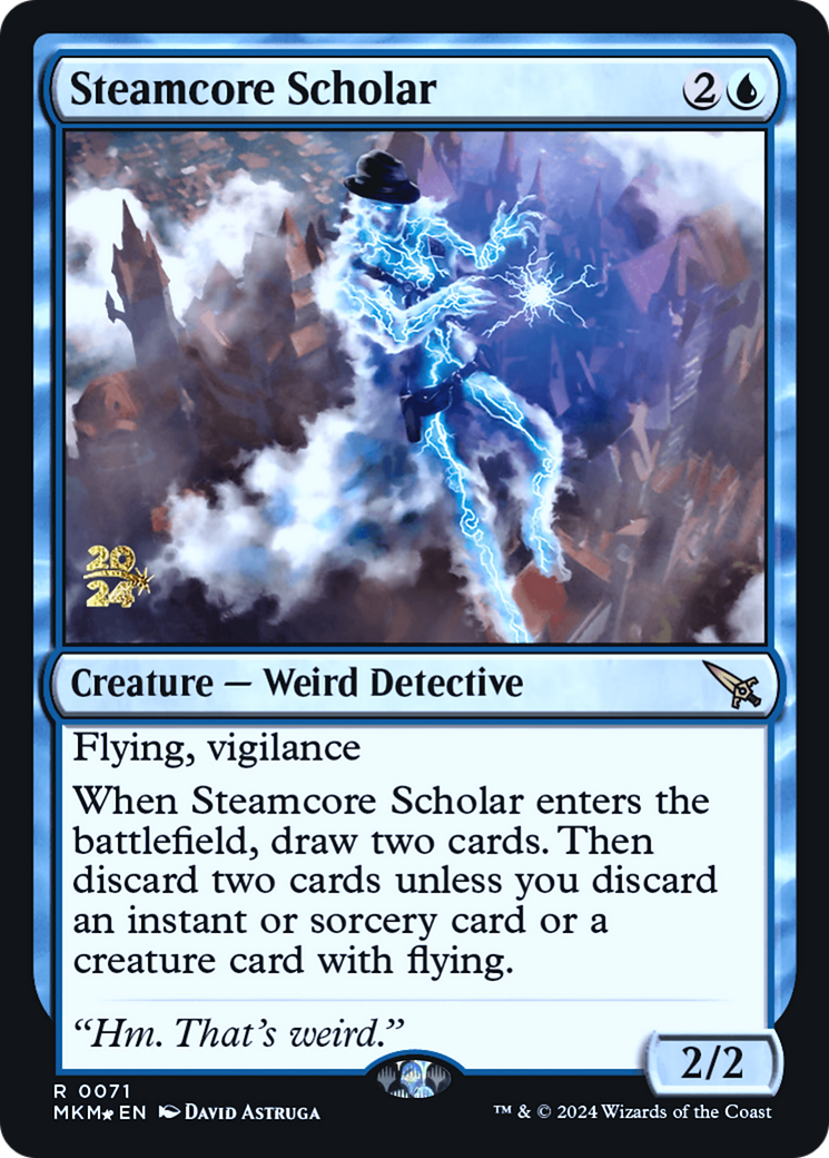 Steamcore Scholar [Murders at Karlov Manor Prerelease Promos] | Cracking-Singles