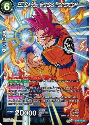 SSG Son Goku, Miraculous Transformation (BT16-024) [Realm of the Gods] | Cracking-Singles