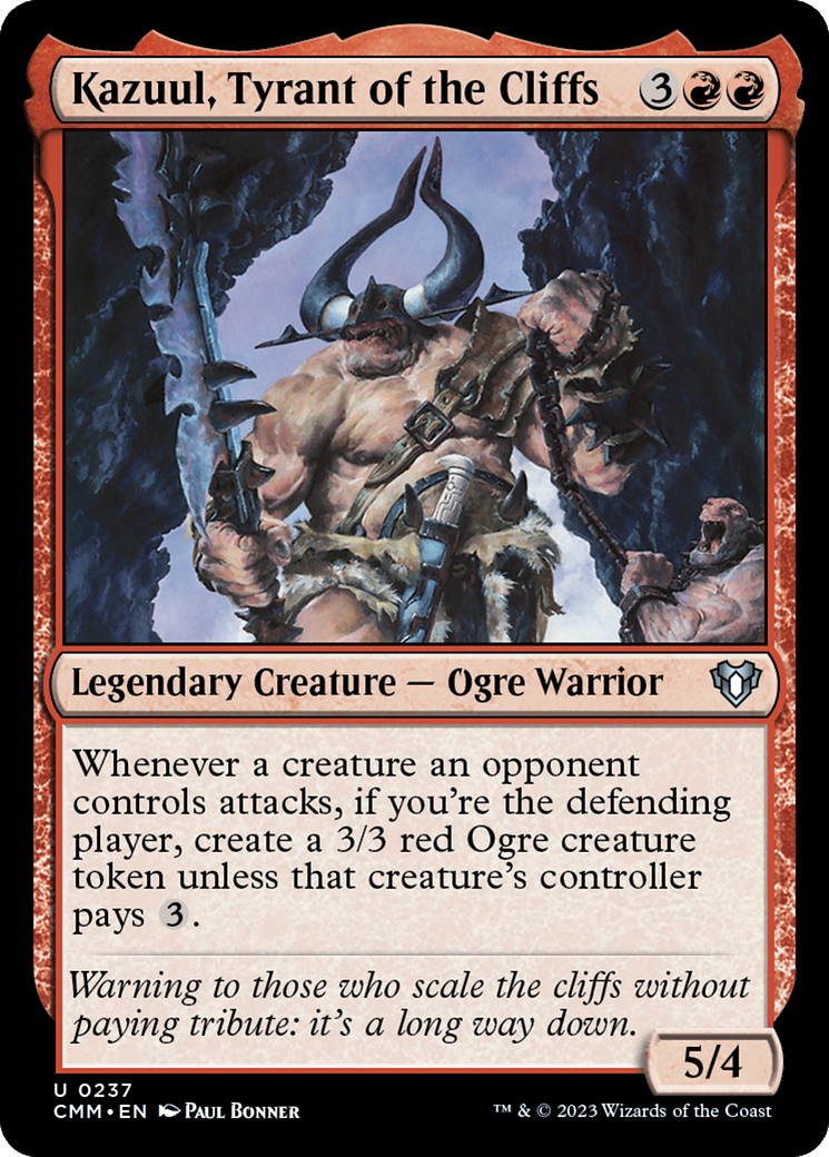 Kazuul, Tyrant of the Cliffs [Commander Masters] | Cracking-Singles