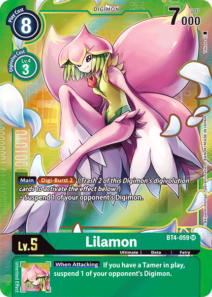 Lilamon [BT4-059] (Alternate Art) [Great Legend] | Cracking-Singles