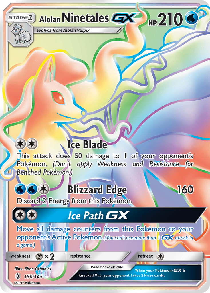 Alolan Ninetales GX (150/145) [Sun & Moon: Guardians Rising] | Cracking-Singles