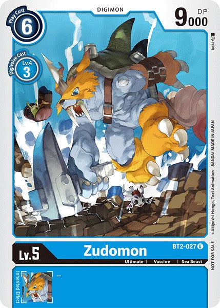 Zudomon [BT2-027] (Official Tournament Pack Vol.3) [Release Special Booster Promos] | Cracking-Singles