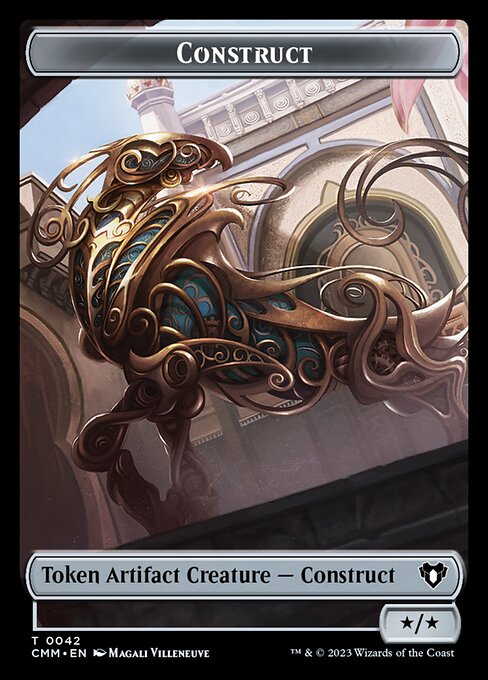 Elemental (0026) // Construct (0042) Double-Sided Token [Commander Masters Tokens] | Cracking-Singles