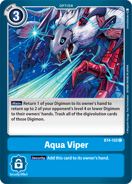 Aqua Viper [BT4-102] [Great Legend] | Cracking-Singles