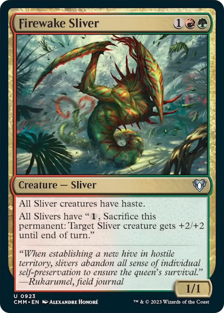 Firewake Sliver [Commander Masters] | Cracking-Singles