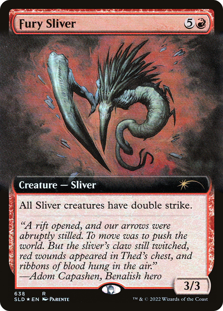 Fury Sliver (Extended Art) [Secret Lair Drop Promos] | Cracking-Singles