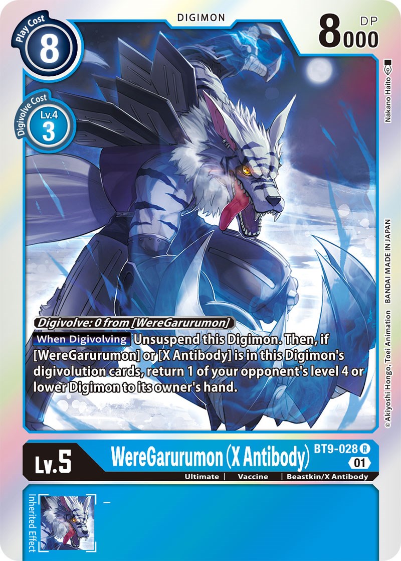 WereGarurumon (X Antibody) [BT9-028] [X Record] | Cracking-Singles