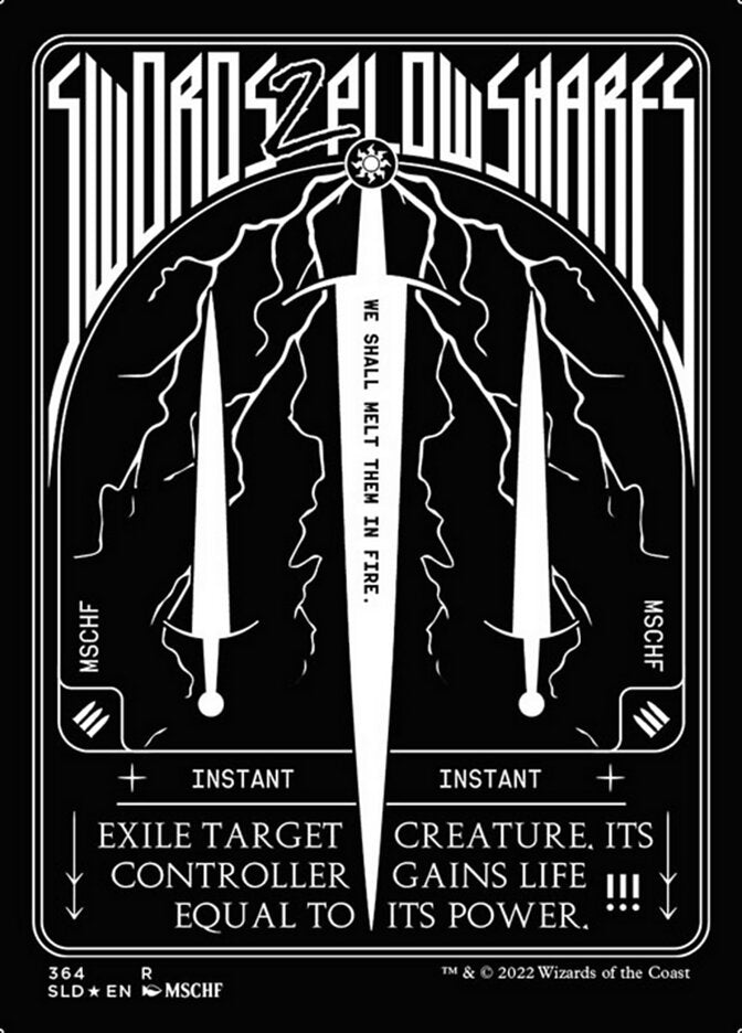 Swords to Plowshares (364) (Foil Etched) [Secret Lair Drop Series] | Cracking-Singles