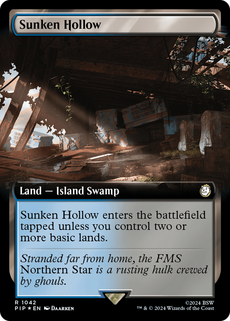 Sunken Hollow (Extended Art) (Surge Foil) [Fallout] | Cracking-Singles