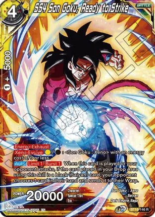 SS4 Son Goku, Ready to Strike (BT16-146) [Realm of the Gods] | Cracking-Singles