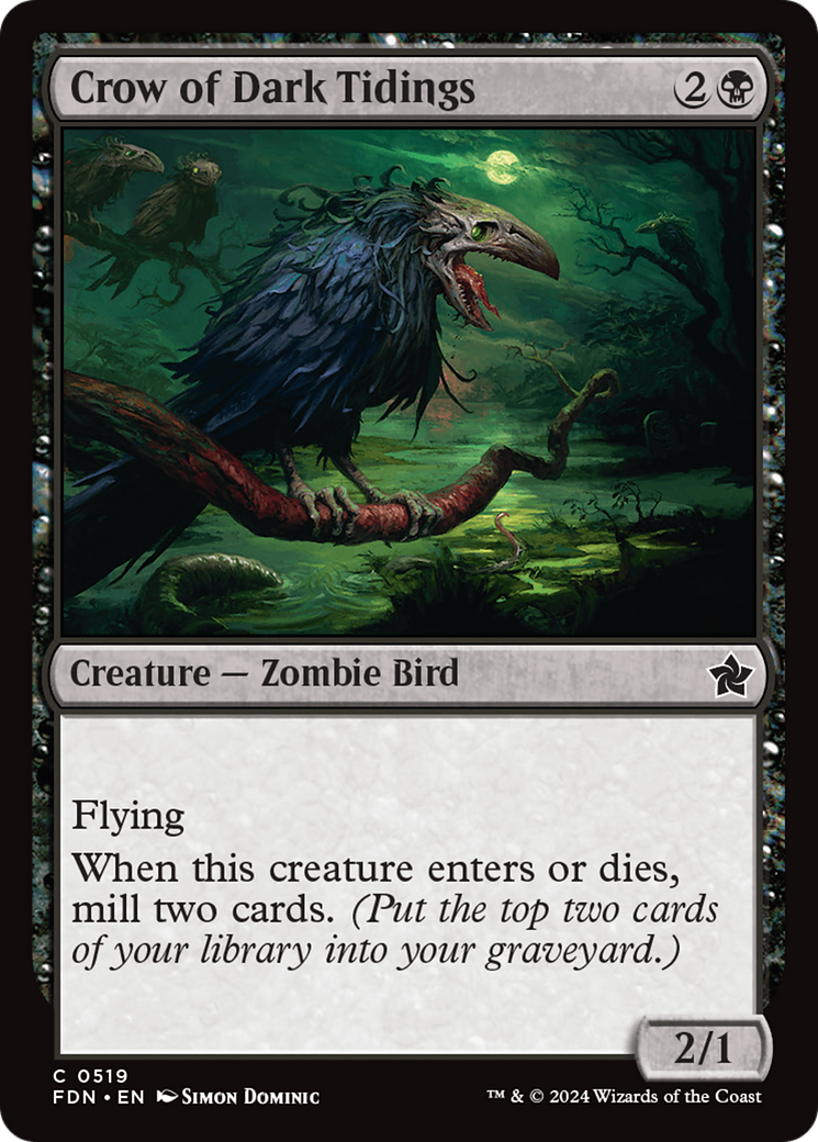 Crow of Dark Tidings [Foundations] | Cracking-Singles