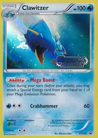 Clawitzer (XY146) (Staff) [XY: Black Star Promos] | Cracking-Singles