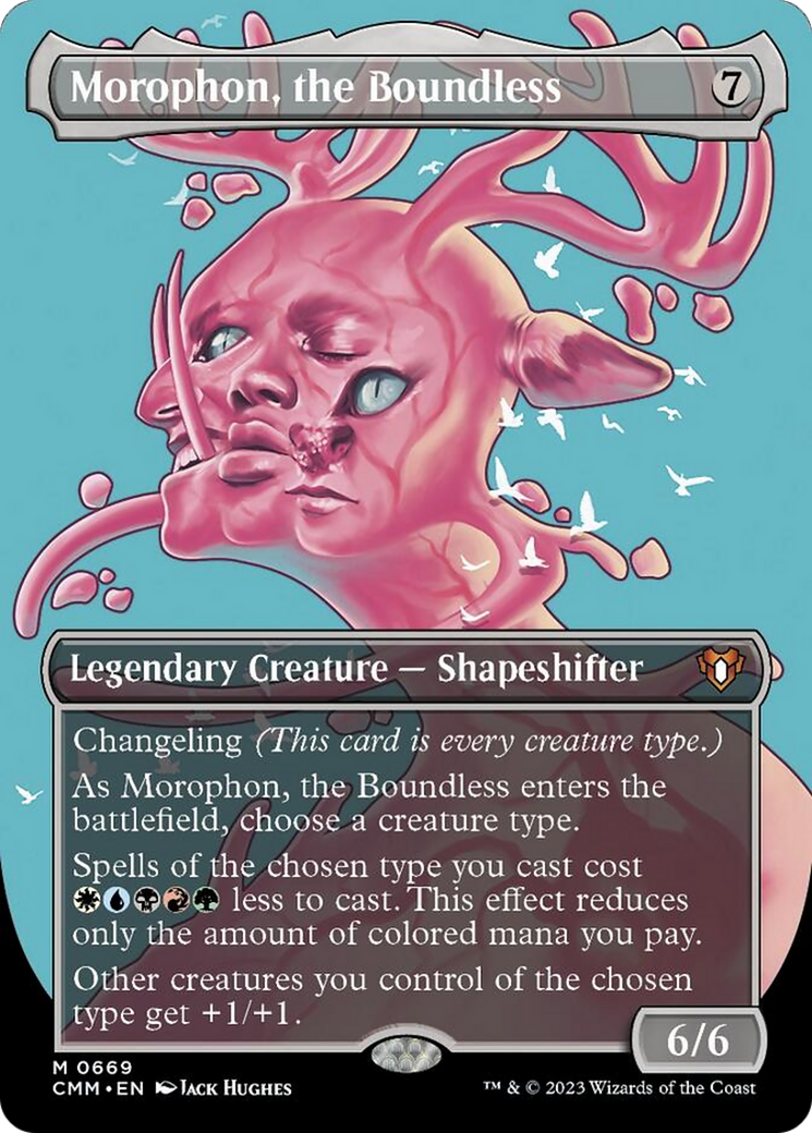 Morophon, the Boundless (Borderless Profile) [Commander Masters] | Cracking-Singles