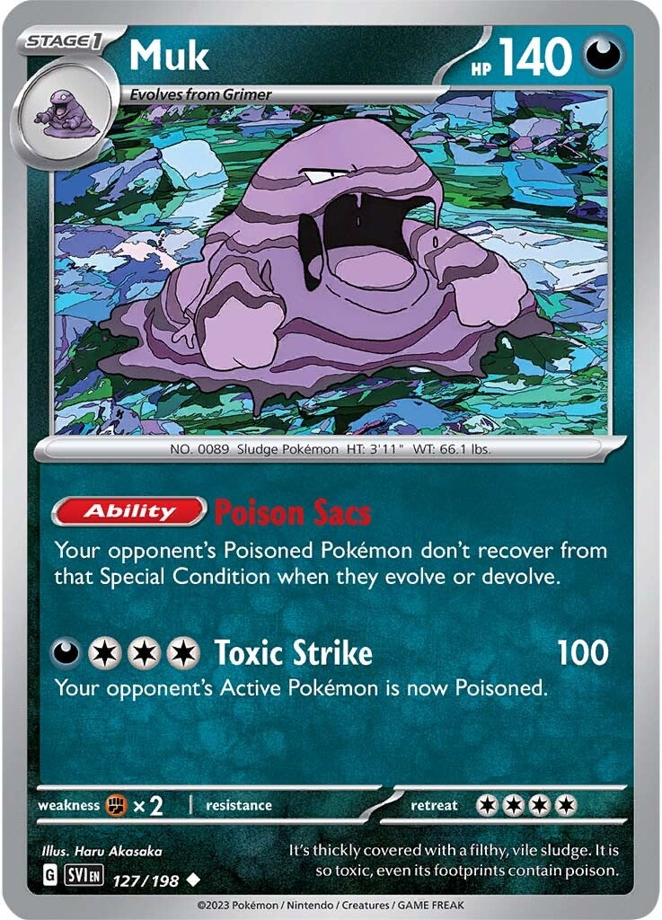 Muk (127/198) [Scarlet & Violet: Base Set] | Cracking-Singles