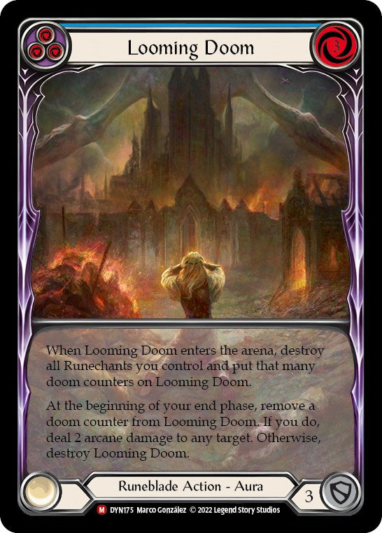 Looming Doom (Extended Art) [DYN175] (Dynasty)  Rainbow Foil | Cracking-Singles