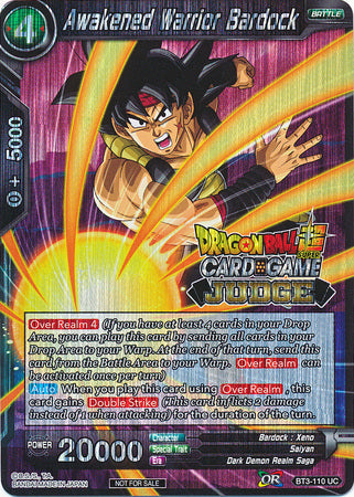 Awakened Warrior Bardock (BT3-110) [Judge Promotion Cards] | Cracking-Singles