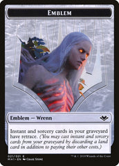 Shapeshifter (001) // Wrenn and Six Emblem (021) Double-Sided Token [Modern Horizons Tokens] | Cracking-Singles