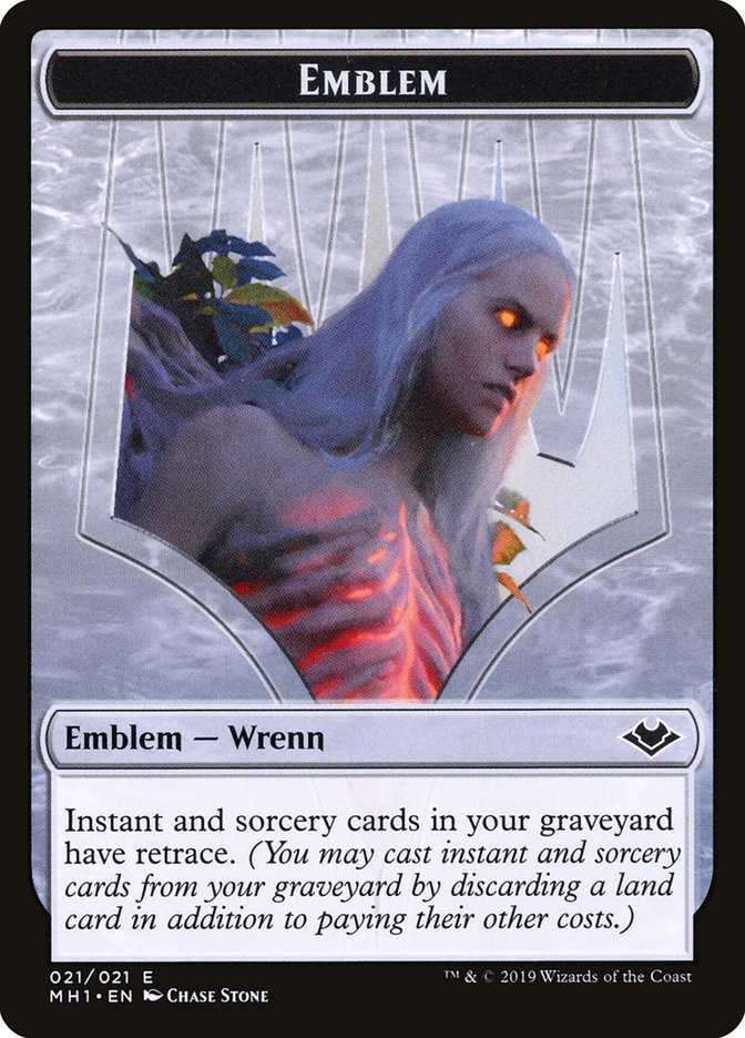 Elemental (008) // Wrenn and Six Emblem (021) Double-Sided Token [Modern Horizons Tokens] | Cracking-Singles