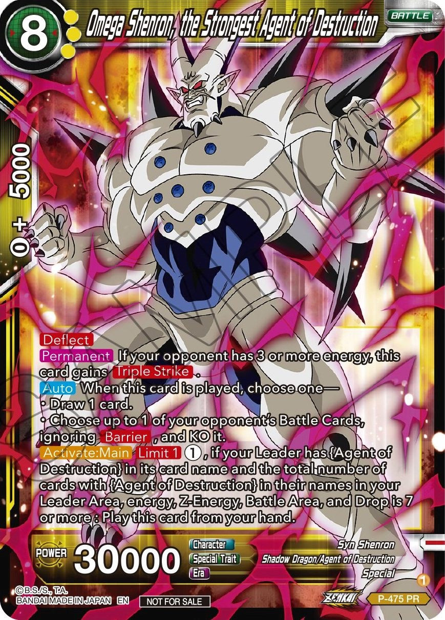 Omega Shenron, the Strongest Agent of Destruction (Z03 Dash Pack) (P-475) [Promotion Cards] | Cracking-Singles